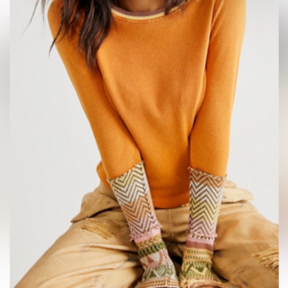 Alpine Cuff Tee | Free People Size XL - Picture 10 of 10